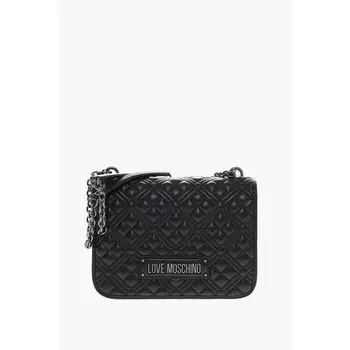 Сумка через плечо из стеганой искусственной кожи LOVE Moschino, Black