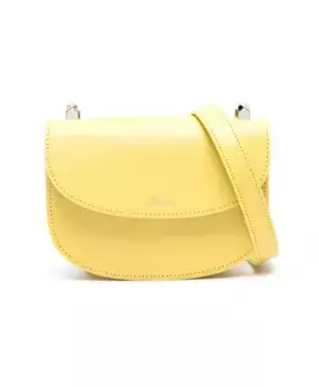 Сумка через плечо из телячьей кожи с тисненым логотипом A.P.C., желтый