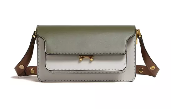 Сумка через плечо из телячьей кожи Trunk, женская MARNI