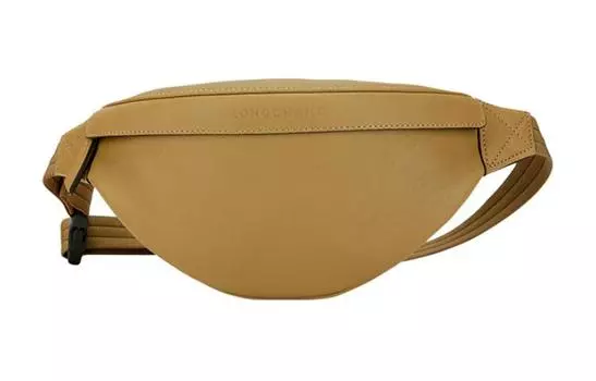 Сумка через плечо из телячьей кожи 3D, слинг, поясная сумка, средний размер, женская, табачного цвета LONGCHAMP