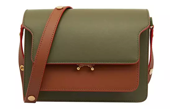 Сумка через плечо из телячьей кожи Trunk, женская MARNI