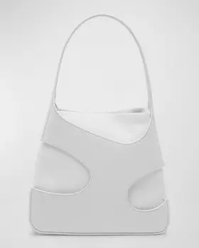 Сумка через плечо из ткани и кожи с вырезами Ferragamo