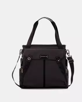 Сумка через плечо из ткани темно-серого цвета Scharlau, темно-серый