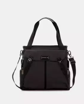 Сумка через плечо из ткани темно-серого цвета Scharlau, темно-серый