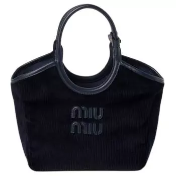 Сумка через плечо из ткани, женская, цвет морской волны MIU MIU