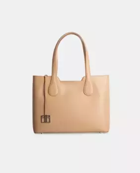 Сумка через плечо из высококачественной кожи Farrutx, кремовый