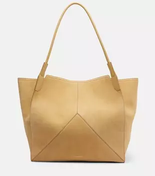 Сумка через плечо из замши Victoria Beckham, песочный