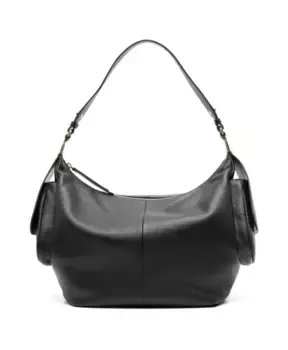 Сумка через плечо из зерненой кожи. Coccinelle, черный