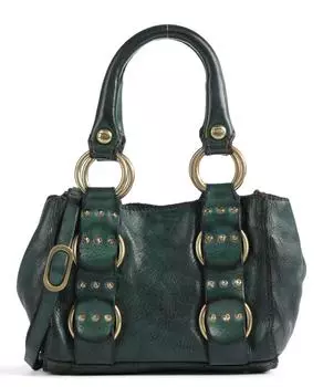 Сумка через плечо из зерненой яловой кожи Campomaggi, зеленый