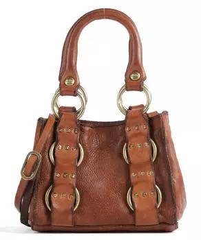 Сумка через плечо из зерненой яловой кожи Campomaggi, коричневый