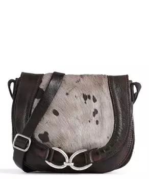 Сумка через плечо из зерненой яловой кожи Campomaggi, коричневый