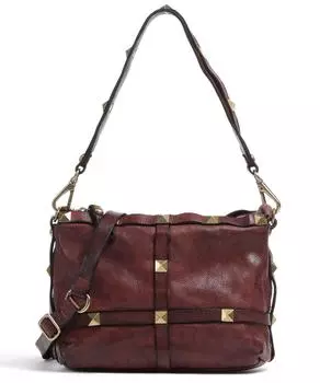 Сумка через плечо из зерненой яловой кожи Campomaggi, красный