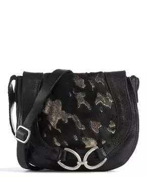 Сумка через плечо из зерненой яловой кожи Campomaggi, черный