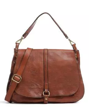 Сумка через плечо из зерненой яловой кожи Campomaggi, коричневый