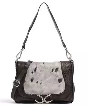 Сумка через плечо из зерненой яловой кожи Campomaggi, коричневый