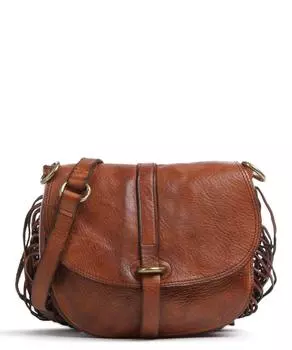 Сумка через плечо из зерненой яловой кожи Campomaggi, коричневый