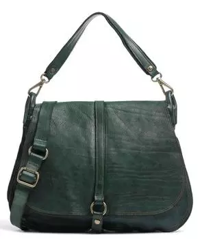 Сумка через плечо из зерненой яловой кожи Campomaggi, зеленый