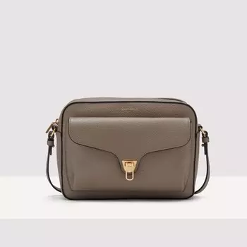 Сумка через плечо из зернистой кожи Coccinelle BEAT MEDIUM SOFT, коричневый