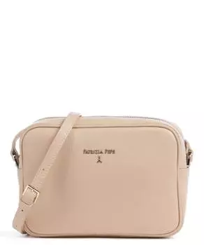 Сумка через плечо из зернистой телячьей кожи Patrizia Pepe, бежевый
