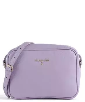 Сумка через плечо из зернистой телячьей кожи Patrizia Pepe, лавандовый