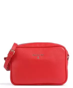 Сумка через плечо из зернистой телячьей кожи Patrizia Pepe, красный