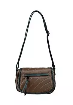 Сумка через плечо изысканного дизайна HARPA, коричневый