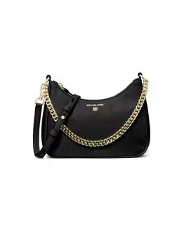 Сумка через плечо Jet Set Charm Convertible Pouchette среднего размера MICHAEL Michael Kors, черный