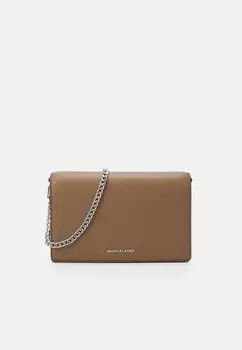 Сумка кросс-боди Michael Kors JET SET FLAP XBODY MICHAEL на цепочке, коричневый