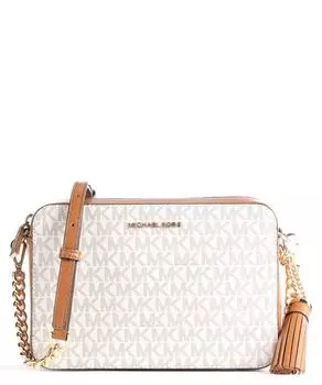 Сумка через плечо Jet Set искусственная кожа, холст Michael Kors, белый