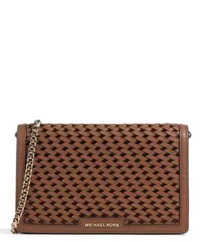 Сумка через плечо Jet set из мелкозернистой яловой кожи Michael Kors, коричневый