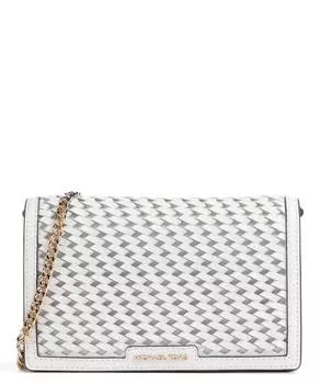 Сумка через плечо Jet set из мелкозернистой яловой кожи Michael Kors, белый
