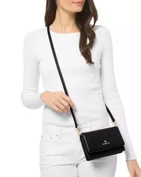 Сумка через плечо Jet Set из телячьей кожи MICHAEL Michael Kors