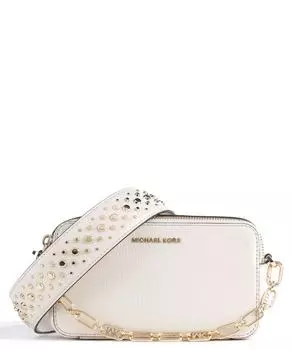 Сумка через плечо Jet Set из зерненой яловой кожи Michael Kors, белый