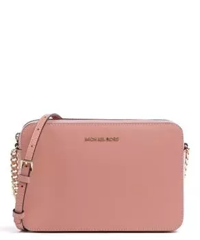 Сумка через плечо Jet Set из зерненой яловой кожи Michael Kors, розовый