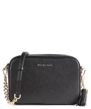 Сумка через плечо Jet set из зерненой яловой кожи Michael Kors, черный