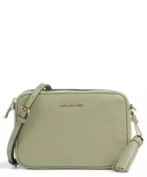 Сумка через плечо Jet set из зерненой яловой кожи Michael Kors, зеленый
