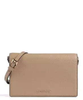 Сумка через плечо Jet set из зерненой яловой кожи Michael Kors, бежевый