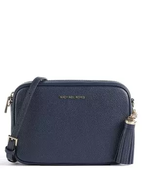 Сумка через плечо jet set из зерненой яловой кожи Michael Kors, синий