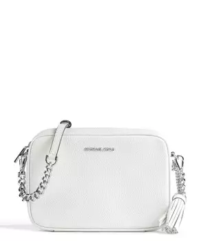 Сумка через плечо jet set из зерненой яловой кожи Michael Kors, белый