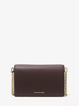 Сумка через плечо Jet Set Medium из шагреневой кожи Michael Kors, коричневый