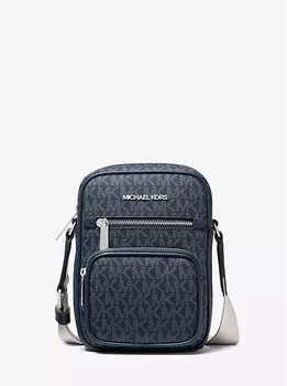Сумка через плечо Jet set среднего размера с фирменным логотипом Michael Kors, синий