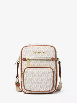 Сумка через плечо Jet set среднего размера с фирменным логотипом Michael Kors, белый