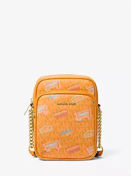 Сумка через плечо Jet Set среднего размера с фирменным логотипом Michael Kors, оранжевый