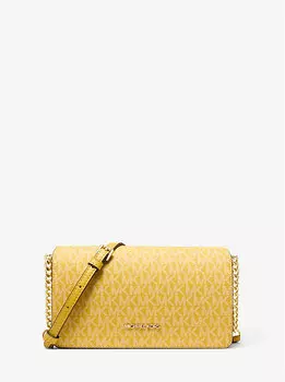 Сумка через плечо Jet Set среднего размера с фирменным логотипом Michael Kors, желтый