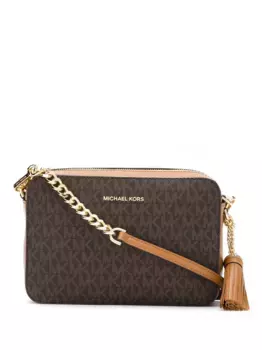Сумка через плечо Jet Set среднего размера MICHAEL KORS, коричневый