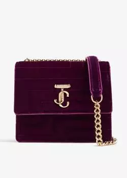 Сумка через плечо Jimmy Choo Avenue Quad, фиолетовый