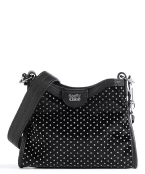 Сумка через плечо Joan искусственная кожа, полиэстер, мелкозернистая яловая кожа See By Chlo, черный