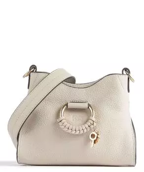 Сумка через плечо Joan из зернистой яловой кожи. See By Chlo, бежевый