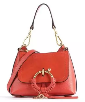 Сумка через плечо Joan мелкозернистая яловая кожа, шероховатая яловая кожа See By Chlo, оранжевый