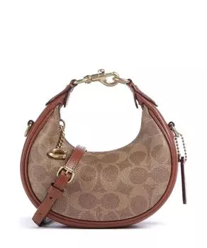 Сумка через плечо Jonie из парусины Coach, коричневый